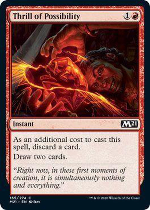 FOIL - Thrill of Possibility 165/274 - Core Set 2021 - PLAYSET (4)-Cherry Collectables