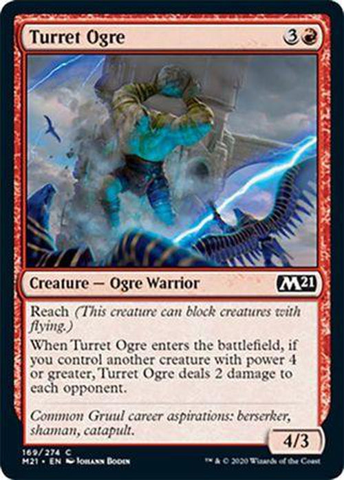 FOIL - Turret Ogre 169/274 - Core Set 2021 - PLAYSET (4)-Cherry Collectables