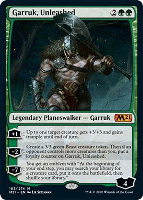 FOIL - Garruk, Unleashed 183/274 - Core Set 2021-Cherry Collectables