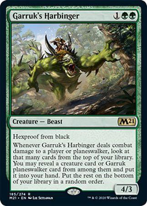 FOIL - Garruk's Harbinger 185/274 - Core Set 2021-Cherry Collectables
