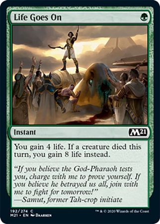 FOIL - Life Goes On 192/274 - Core Set 2021-Cherry Collectables