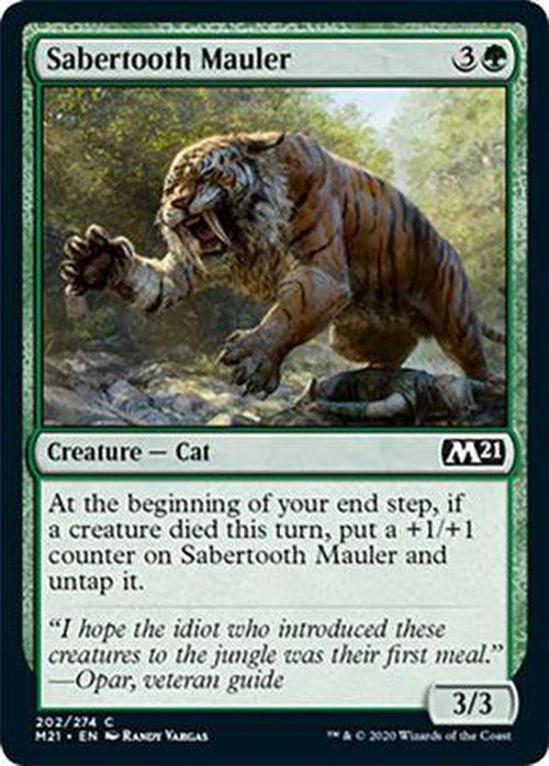 FOIL - Sabertooth Mauler 202/274 - Core Set 2021 - PLAYSET (4)-Cherry Collectables
