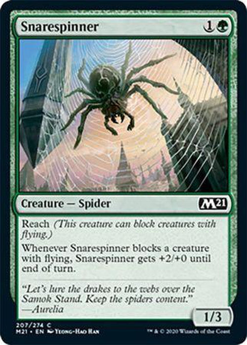 FOIL - Snarespinner 207/274 - Core Set 2021 - PLAYSET (4)-Cherry Collectables