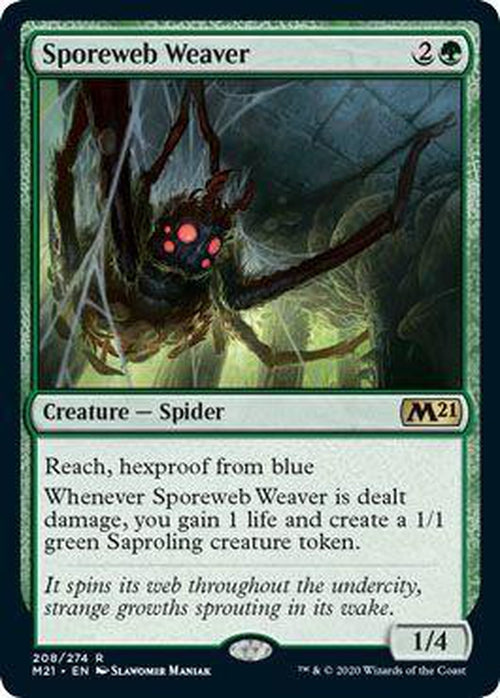 FOIL - Sporeweb Weaver 208/274 - Core Set 2021-Cherry Collectables