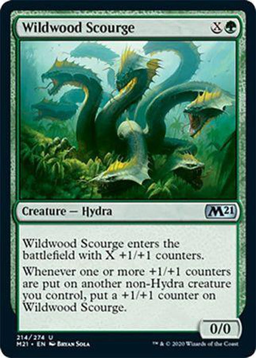 FOIL - Wildwood Scourge 214/274 - Core Set 2021 - PLAYSET (4)-Cherry Collectables