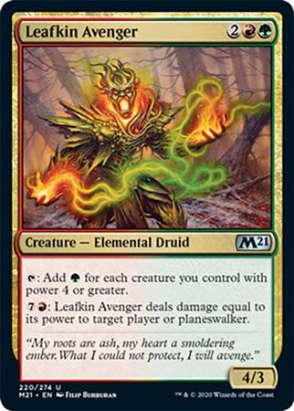 FOIL - Leafkin Avenger 220/274 - Core Set 2021-Cherry Collectables