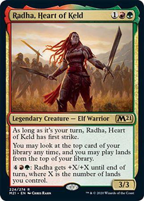FOIL - Radha, Heart of Keld 224/274 - Core Set 2021-Cherry Collectables