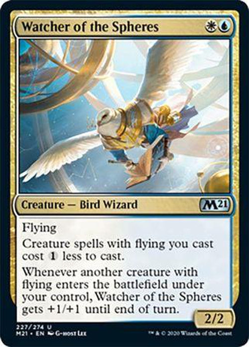 FOIL - Watcher of the Spheres 227/274 - Core Set 2021 - PLAYSET (4)-Cherry Collectables