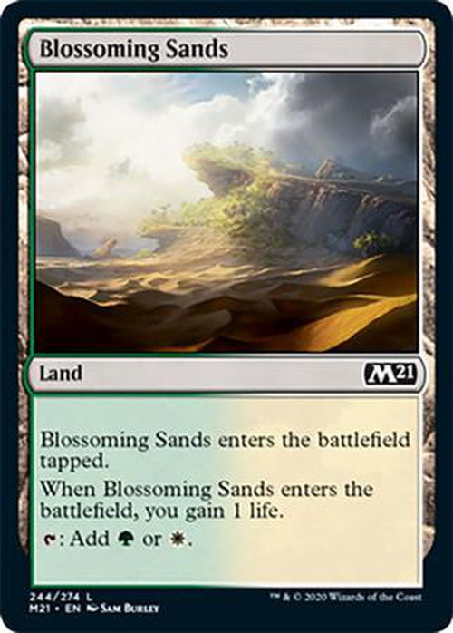FOIL - Blossoming Sands 244/274 - Core Set 2021-Cherry Collectables