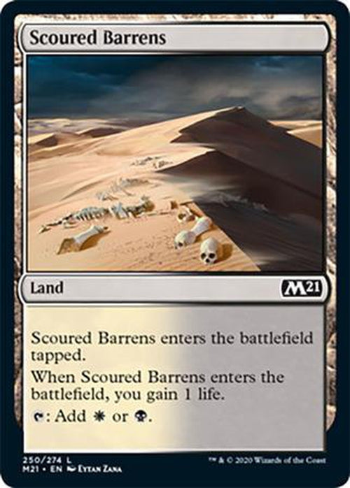 FOIL - Scoured Barrens 250/274 - Core Set 2021-Cherry Collectables