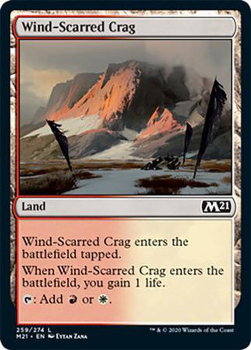 FOIL - Wind-Scarred Crag 259/274 - Core Set 2021-Cherry Collectables