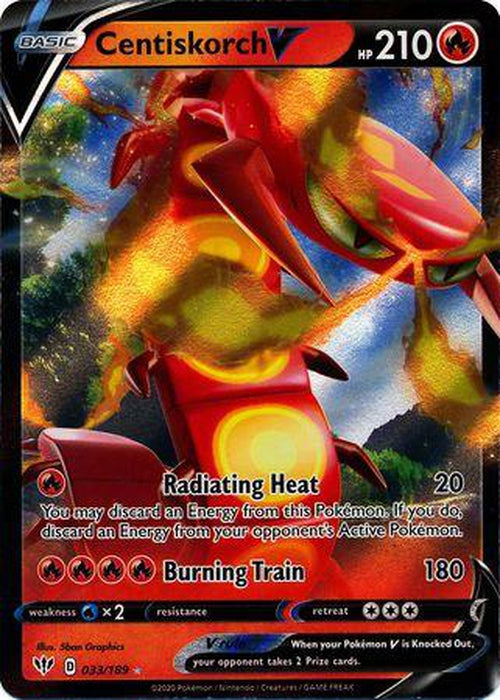 Centiskorch V - 33/189 - Ultra Rare - Darkness Ablaze-Cherry Collectables