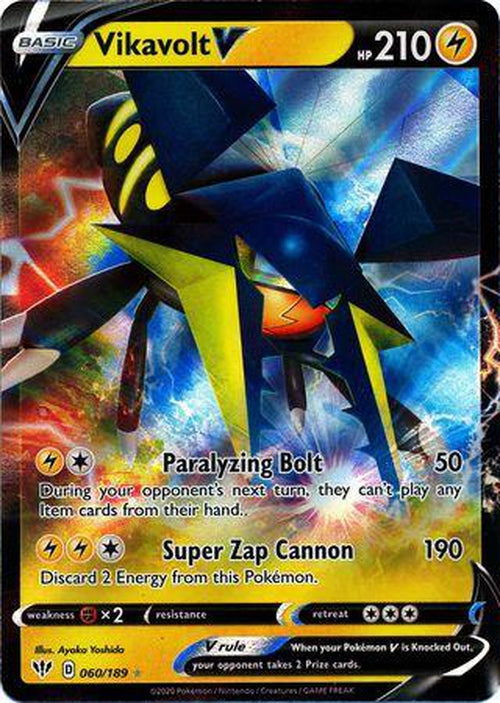 Vikavolt V - 60/189 - Ultra Rare - Darkness Ablaze-Cherry Collectables