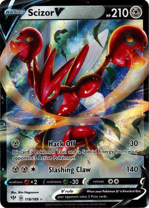 Scizor V - 118/189 - Ultra Rare - Darkness Ablaze-Cherry Collectables