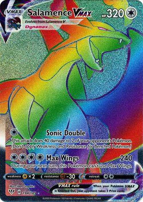 Salamence VMAX - 194/189 - Hyper Rare - Darkness Ablaze-Cherry Collectables