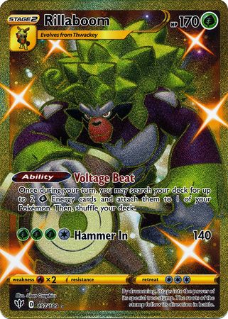 Rillaboom - 197/189 - Secret Rare - Darkness Ablaze-Cherry Collectables
