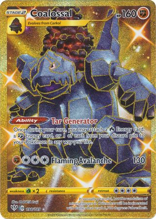 Coalossal - 198/189 - Secret Rare - Darkness Ablaze-Cherry Collectables