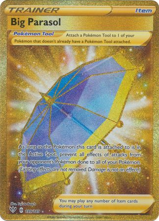 Secret Rare Big Parasol - 199/189 - Darkness Ablaze Cherry Collectables Secret Rare Big Parasol - 199/189 - Darkness Ablaze Cherry Collectables