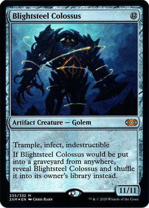FOIL - Blightsteel Colossus 235/332 - Double Masters - Mythic-Cherry Collectables