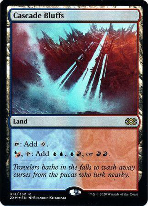 FOIL - Cascade Bluffs 313/332 - Double Masters - Rare-Cherry Collectables