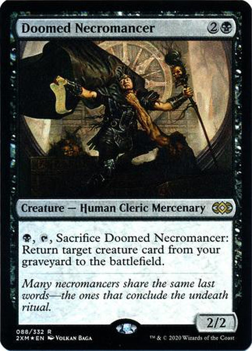 FOIL - Doomed Necromancer 088/332 - Double Masters - Rare-Cherry Collectables