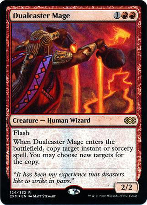FOIL - Dualcaster Mage 124/332 - Double Masters - Rare-Cherry Collectables