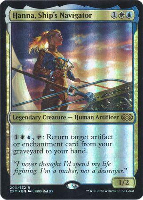 FOIL - Hanna, Ship's Navigator 200/332 - Double Masters - Rare-Cherry Collectables