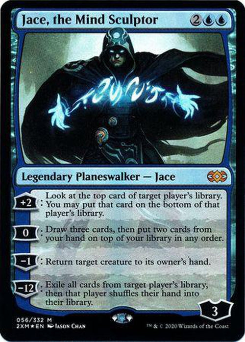 FOIL - Jace, the Mind Sculptor 056/332 - Double Masters - Mythic-Cherry Collectables