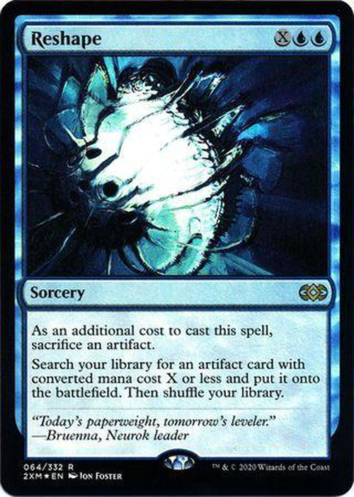 FOIL - Reshape 064/332 - Double Masters - Rare-Cherry Collectables