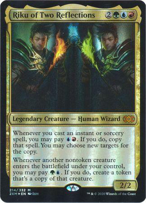 FOIL - Riku of Two Reflections 214/332 - Double Masters - Mythic-Cherry Collectables