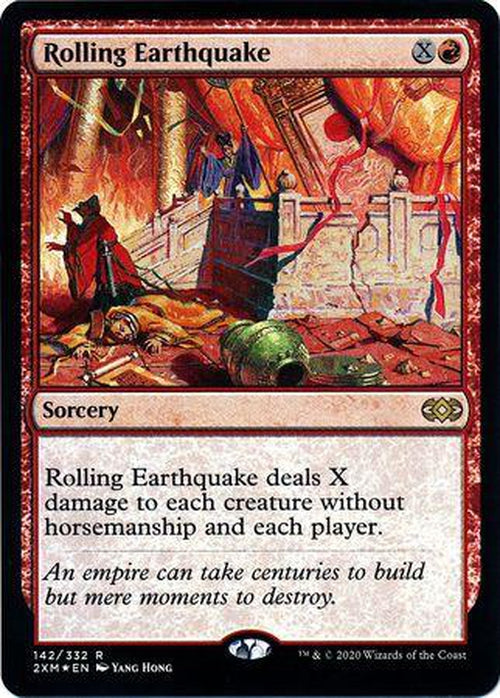 FOIL - Rolling Earthquake 142/332 - Double Masters - Rare-Cherry Collectables