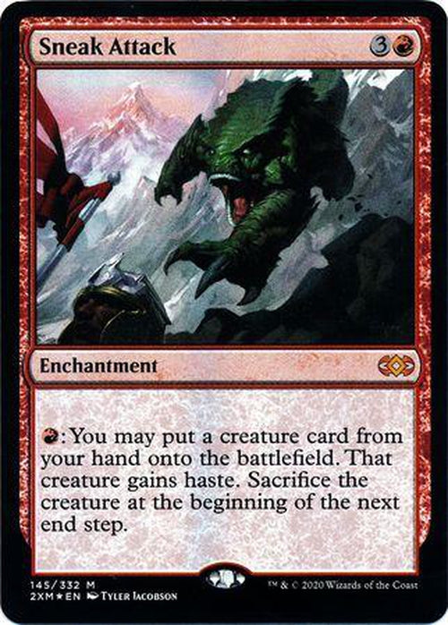 Sneak Attack 145/332 - Double Masters - Mythic-Cherry Collectables