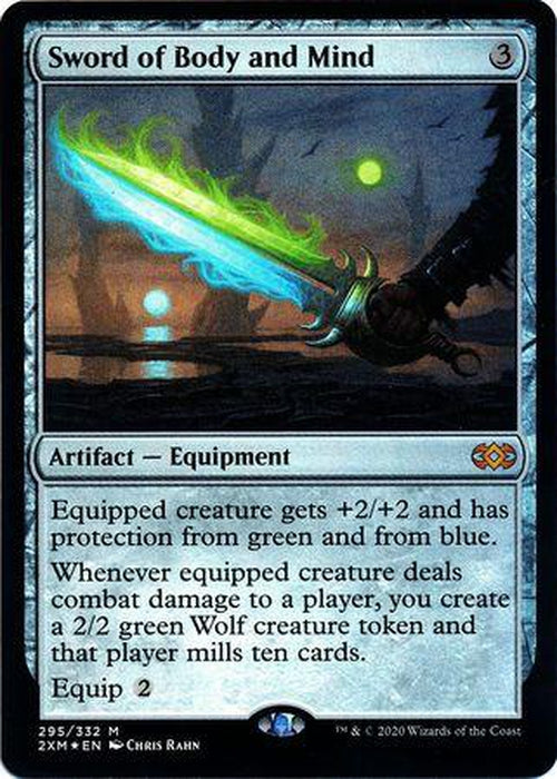 FOIL - Sword of Body and Mind 295/332 - Double Masters - Mythic-Cherry Collectables
