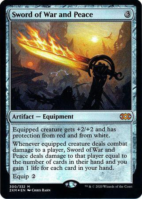 FOIL - Sword of War and Peace 300/332 - Double Masters - Mythic-Cherry Collectables