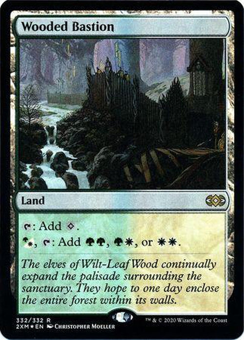 FOIL - Wooded Bastion 332/332 - Double Masters - Rare-Cherry Collectables