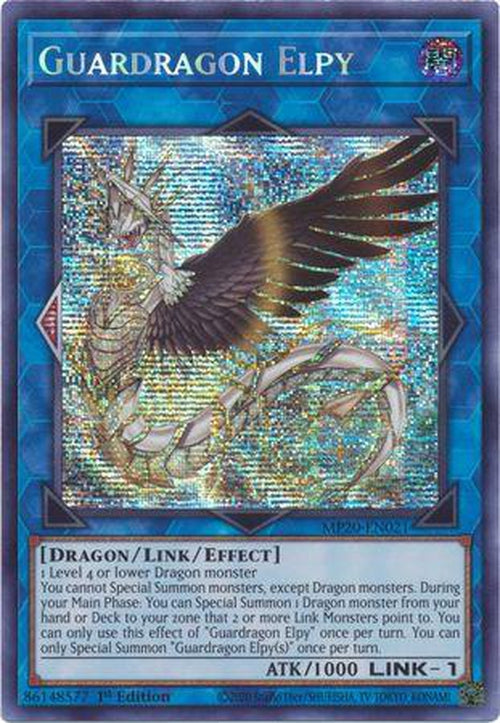 Guardragon Elpy - MP20-EN021 - Prismatic Secret Rare 1st Edition-Cherry Collectables