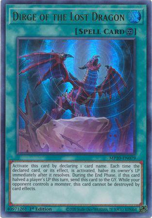 Dirge of the Lost Dragon - MP20-EN079 - Ultra Rare 1st Edition-Cherry Collectables
