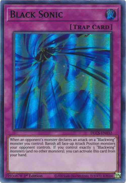 BLUE Black Sonic - DLCS-EN032 - Ultra Rare 1st Edition-Cherry Collectables