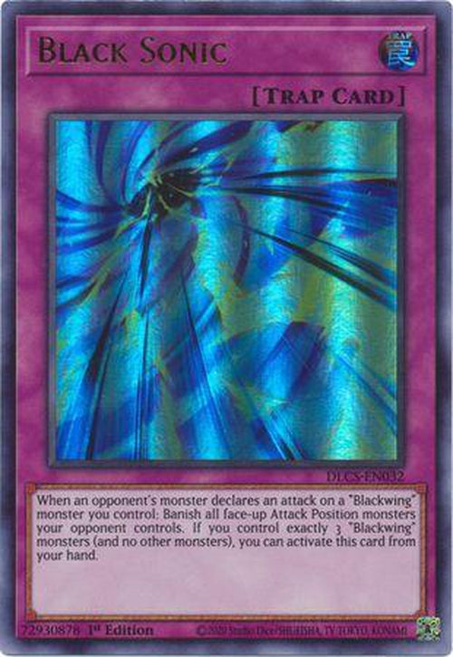 PURPLE Black Sonic - DLCS-EN032 - Ultra Rare 1st Edition-Cherry Collectables