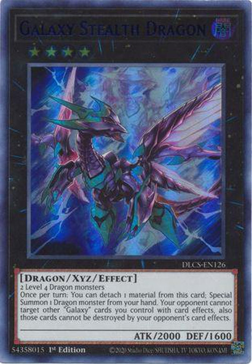 BLUE Galaxy Stealth Dragon - DLCS-EN126 - Ultra Rare 1st Edition-Cherry Collectables