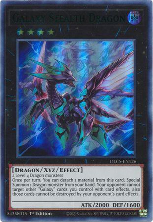 GREEN Galaxy Stealth Dragon - DLCS-EN126 - Ultra Rare 1st Edition-Cherry Collectables