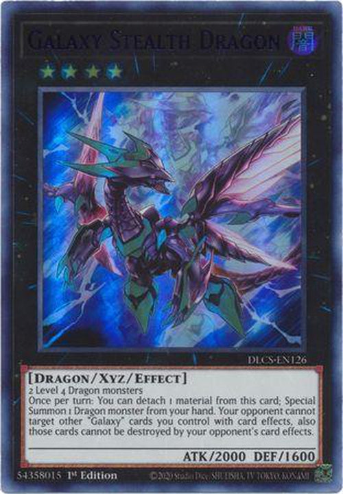 PURPLE Galaxy Stealth Dragon - DLCS-EN126 - Ultra Rare 1st Edition-Cherry Collectables