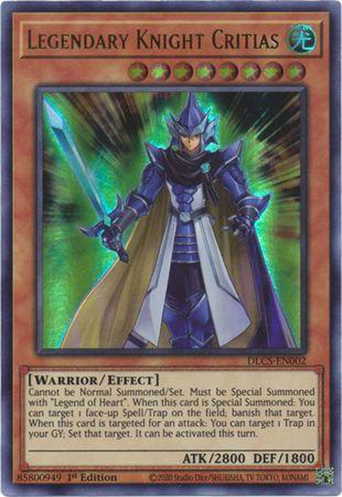 Legendary Knight Critias - DLCS-EN002 - Ultra Rare 1st Edition-Cherry Collectables