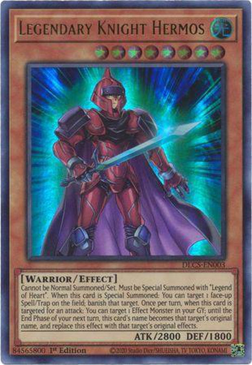 Legendary Knight Hermos - DLCS-EN003 - Ultra Rare 1st Edition-Cherry Collectables