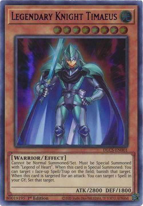 BLUE Legendary Knight Timaeus - DLCS-EN001 - Ultra Rare 1st Edition-Cherry Collectables