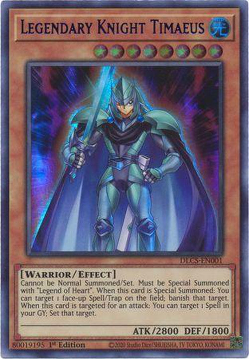 PURPLE Legendary Knight Timaeus - DLCS-EN001 - Ultra Rare 1st Edition-Cherry Collectables