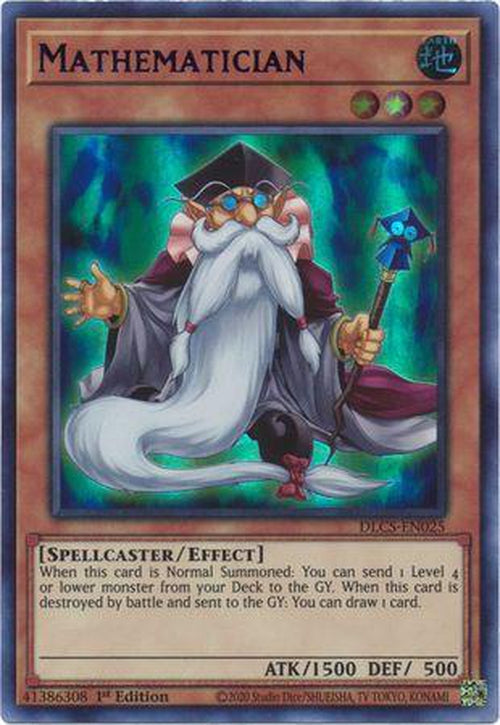 BLUE Mathematician - DLCS-EN025 - Ultra Rare 1st Edition-Cherry Collectables