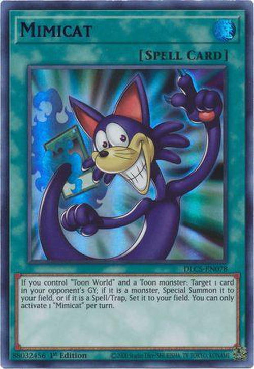 BLUE Mimicat - DLCS-EN078 - Ultra Rare 1st Edition-Cherry Collectables