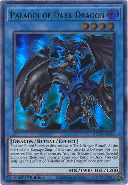 GREEN Paladin of Dark Dragon - DLCS-EN069 - Ultra Rare 1st Edition-Cherry Collectables