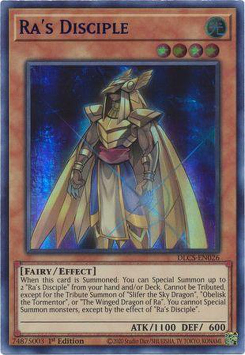 PURPLE Ra's Disciple - DLCS-EN026 - Ultra Rare 1st Edition-Cherry Collectables